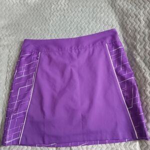 Adidas Purple Mini Skirt with White Details